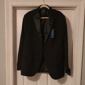 Reaction Kenneth Cole Black Sport Coat 48L